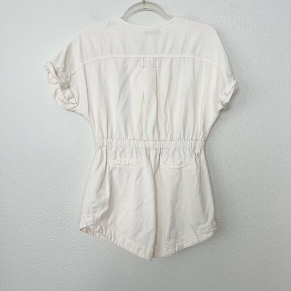 Zara Girls 11-12 Cream Safari Big Pocket Romper - Picture 2 of 8